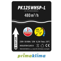 Prima Klima Whisperblower 1 Speed 480m³/h 125mm