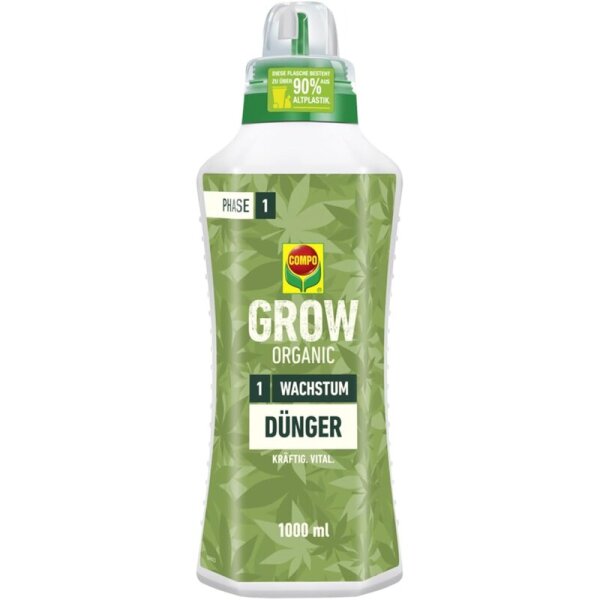 COMPO GROW ORGANIC Wachstum Dünger 1L