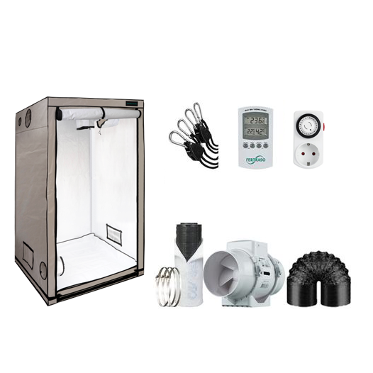 Growbox Komplettset - 80x80x180 cm - ohne Lampe